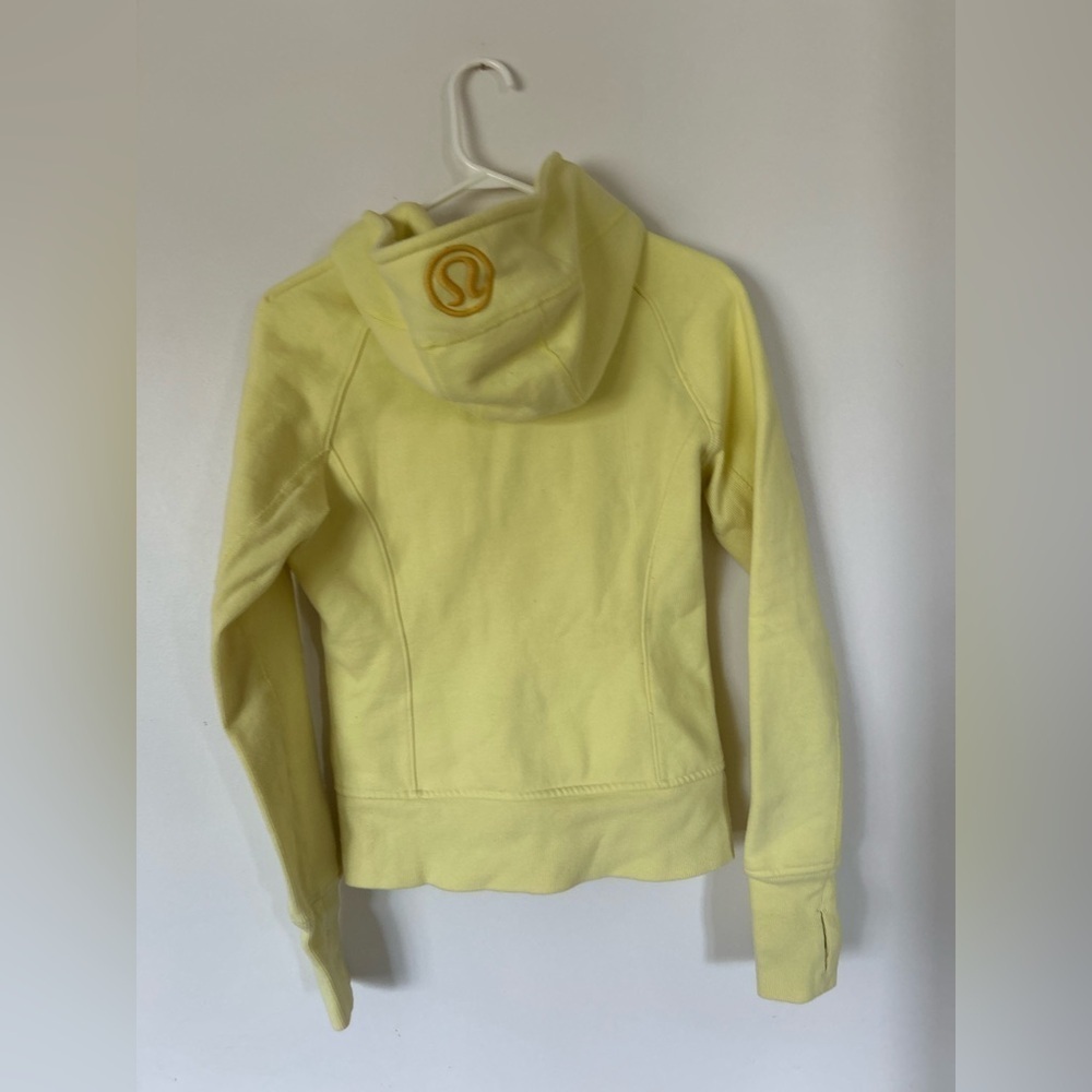Lululemon Scuba Hoodie *Stretch (Lined Hood) Mellow Lemon Size 6 - Picture 5 of 5